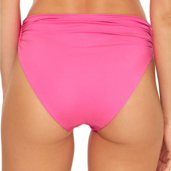 Trina Turk Blue  Women's Monaco High-Waist Side-Slit Swim Bottoms. NWT - Picture 2 of 10